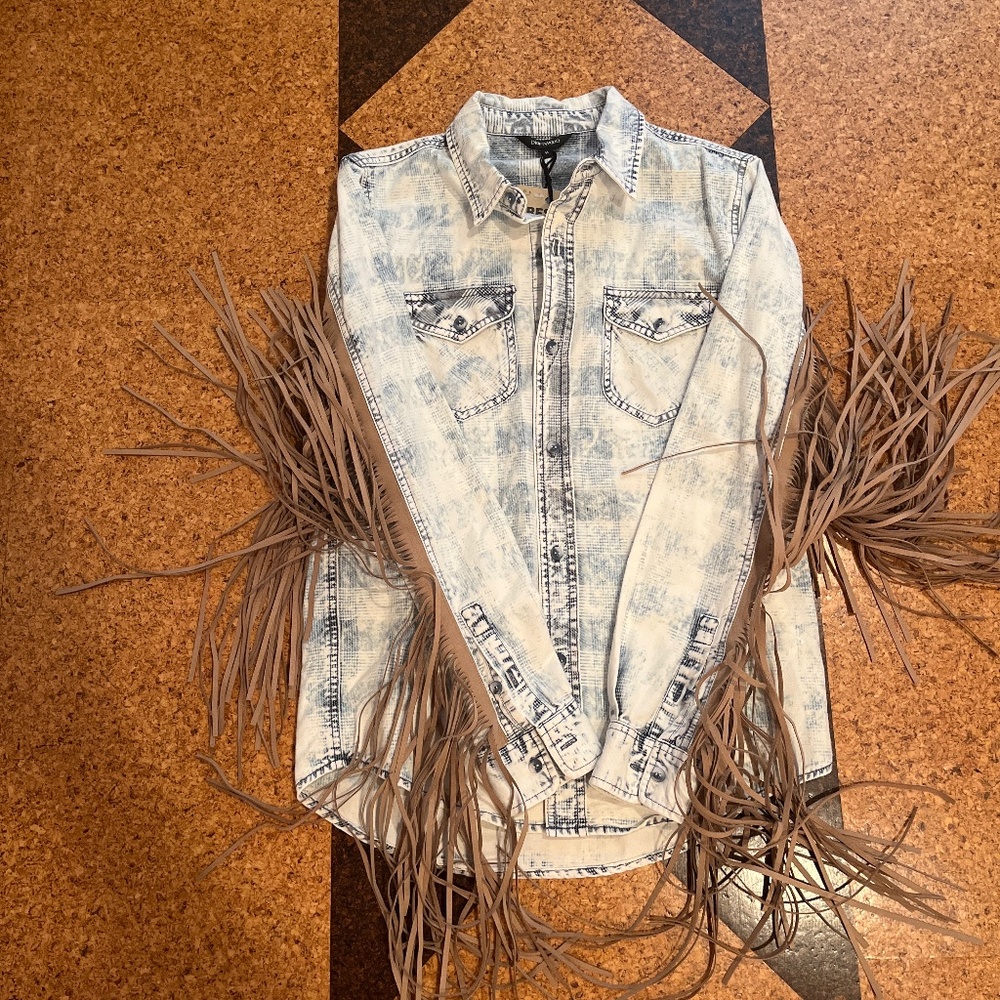 Acid wash shirt